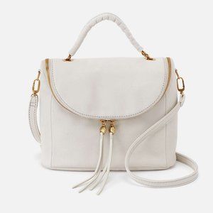NWT New Hobo Fern Satchel Powder White Leather Retired Rare